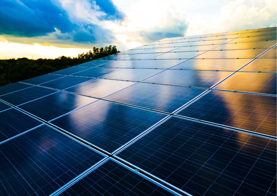 Abstract, array with clouds